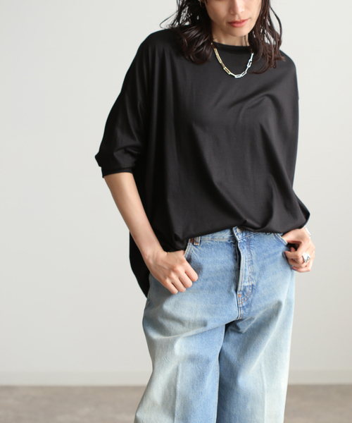 tシャツ 「追加」リヨセルドルマンプルオーバー レディース journal standard L'essage tシャツ 「追加」リヨセルドルマン
