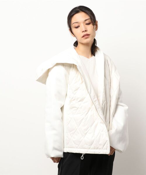 「UR Lab.」 ダウンジャケット FREE オフホワイト レディース_画像2