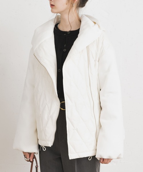 「UR Lab.」 ダウンジャケット FREE オフホワイト レディース_画像6