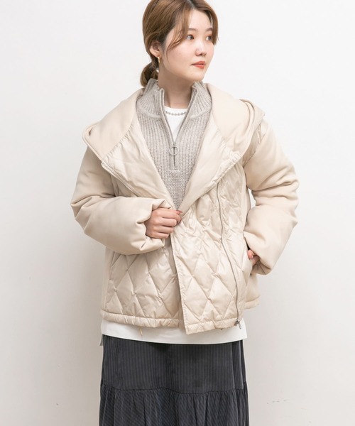 「UR Lab.」 ダウンジャケット FREE オフホワイト レディース_画像9