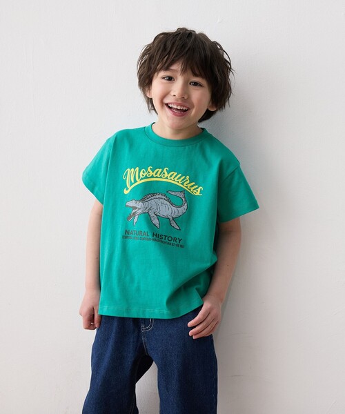 ANY（エニィ） tシャツ 恐竜プリント 半袖 Tシャツ キッズ 子供服