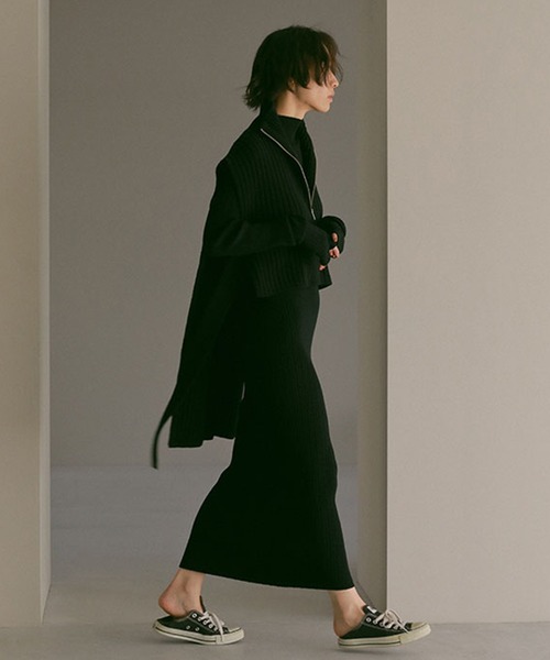 本日迄！新品未使用❤︎タグ付き★ETRE TOKYOニットサロペット ETRE TOKYO（エトレトウキョウ） ノースリーブニット FREE ブラック