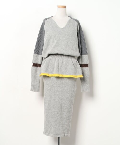 NON TOKYO（ノントーキョー） ニットワンピース FREE グレー