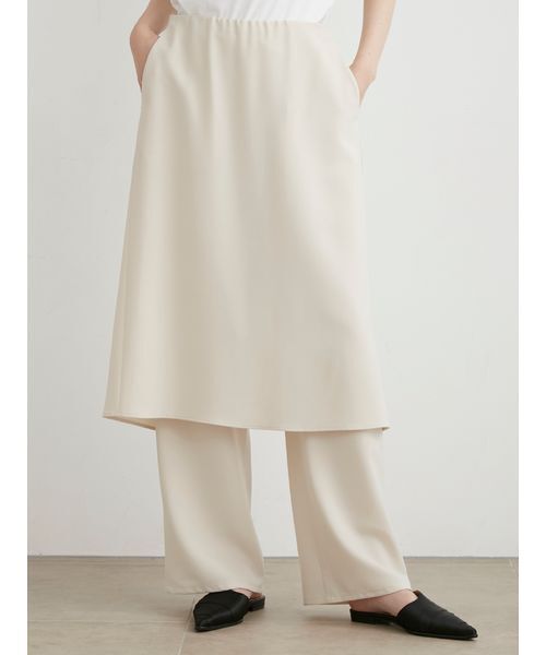 MIESROHE パンツ SKレイヤードサテンパンツ レディース MIESROHE パンツ SKレイヤードサテンパンツ レディース