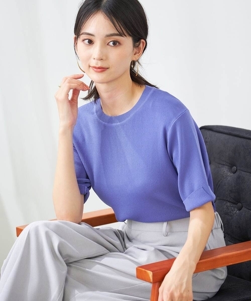 a.v.v（アー・ヴェ・ヴェ） サマーニット ニット セーター 「接触冷感