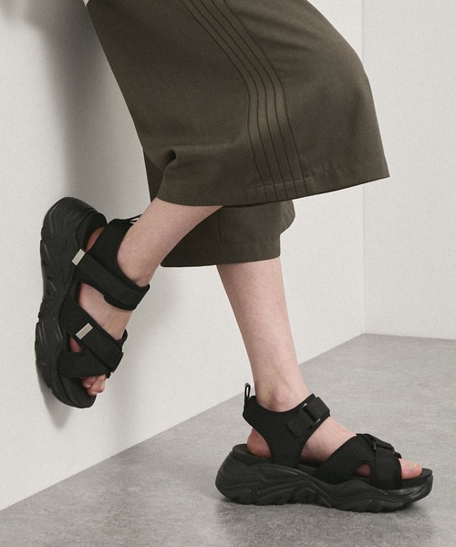 厚底 スポーツサンダル サンダル 「Alfred Alex」Chunky High-Sole