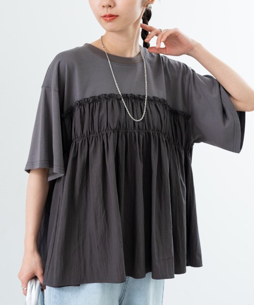 サブロク（SABUROKU） tシャツ 着るだけで トレンド感 レイヤード風
