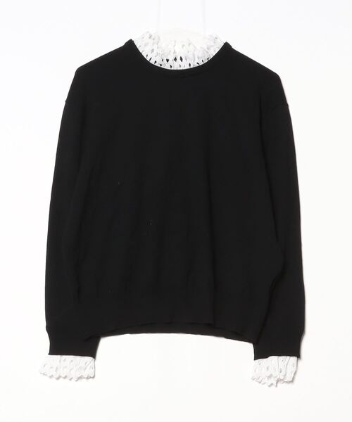 「UNTITLED」 長袖ニット 44 ブラック レディース