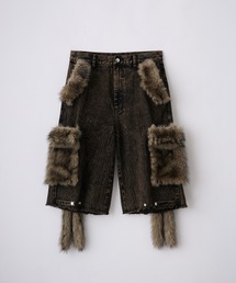 GRANCY ハーフパンツ ワイドパンツ ジーンズ メンズ レディース