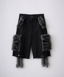 GRANCY ジーンズ 「GRANCY」FurPocket Design Half Denim Cargo