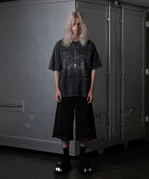 GRANCY ジーンズ 「GRANCY」FurPocket Design Half Denim Cargo