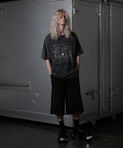 GRANCY ジーンズ 「GRANCY」FurPocket Design Half Denim Cargo