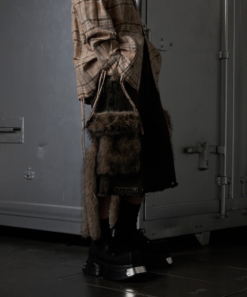 GRANCY ジーンズ 「GRANCY」FurPocket Design Half Denim Cargo