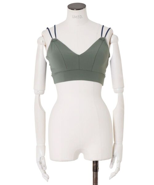UN3D. 水着 BACK LINE BRA TOP「セットアップ着用可能