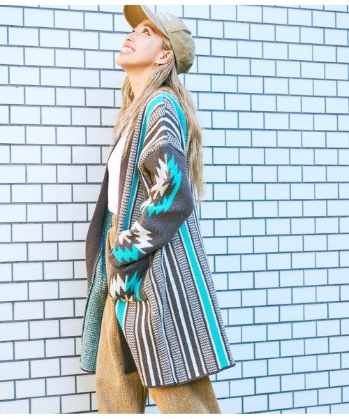 「anap mimpi」 ニットカーディガン FREE ダークグレー レディース_画像6