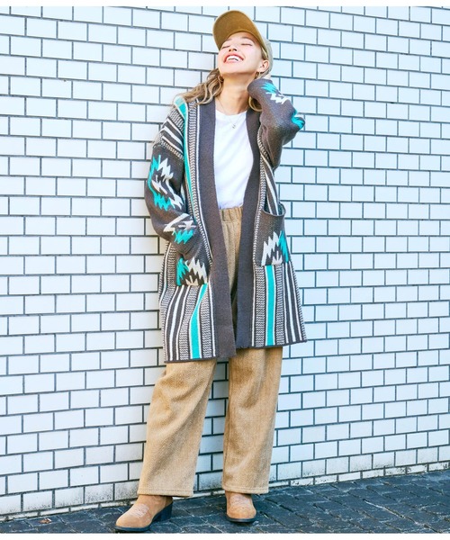 「anap mimpi」 ニットカーディガン FREE ダークグレー レディース_画像8