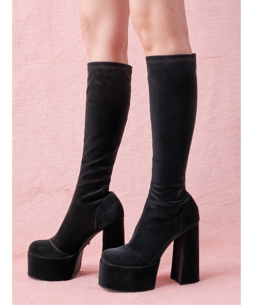 Darich ロングブーツ M Darich（ダーリッチ） ロングブーツ M ブラック レディース : ZOZOTOWN