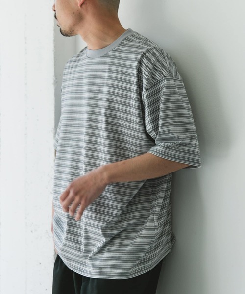 URBAN RESEARCH DOORS tシャツ メランジボーダー ショート