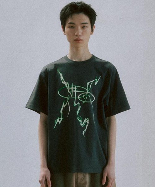 tシャツ A'GEM/9 × .kom 「ROMANTIC CROWN/ロマンティック クラウン」サンダーシャイニング Tシャツ レディース メンズ