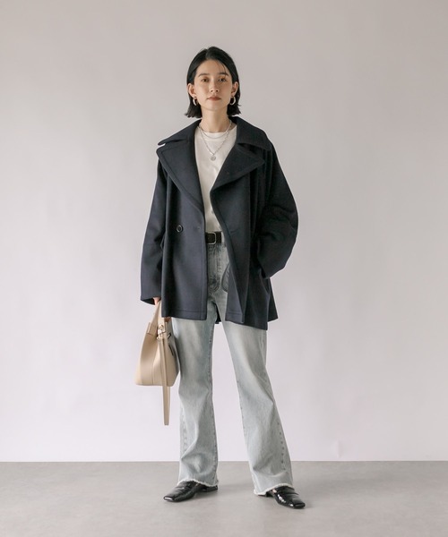 RIVE DROITE（リヴドロワ） ピーコート FREE ネイビー レディース