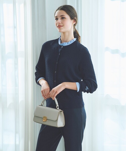 ANY SIS（エニィスィス） カーディガン ケーブルニット カーディガン