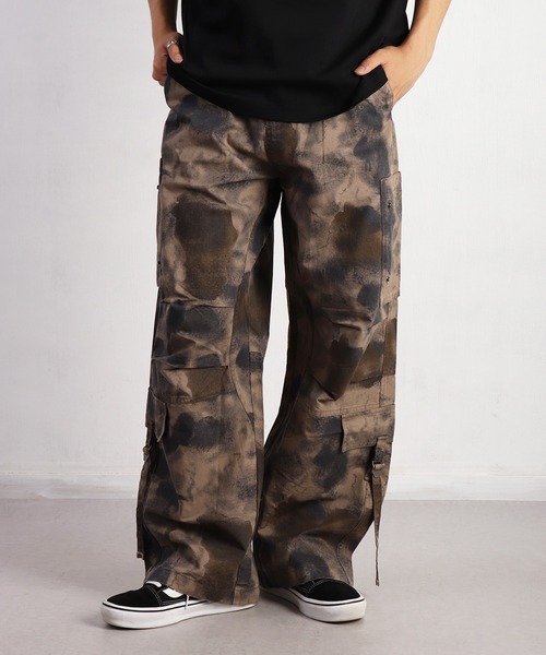 WESTSEA（ウエストシー） カーゴパンツ 迷彩/カモフラ ムラ染め加工