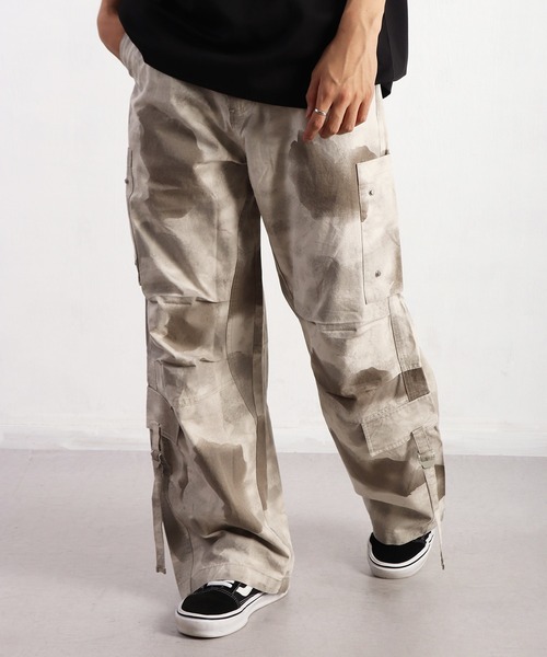 WESTSEA（ウエストシー） カーゴパンツ 迷彩/カモフラ ムラ染め加工