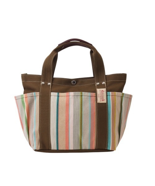 Les Toiles Du Soleil ブラウン牛革トートバッグ　ハンドメイド BACKYARD FAMILY（バックヤードファミリー） トートバッグ LES TOILES