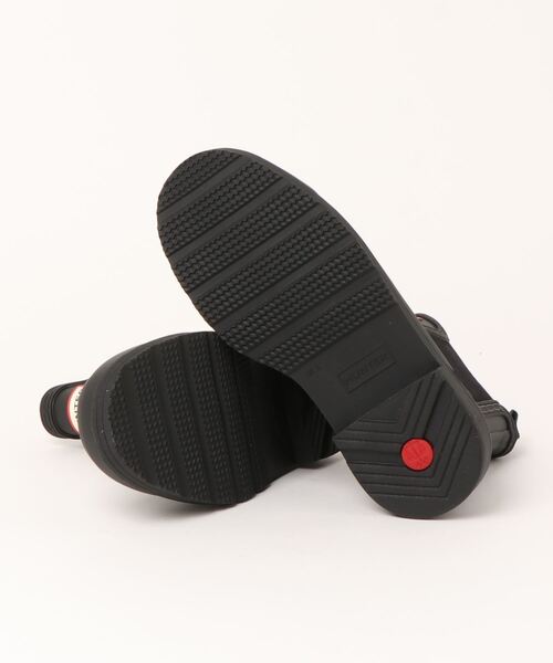 HUNTER ブラック レインブーツUK6 美品】 HUNTER ブラック レインブーツ ショートブーツ UK6 25cm