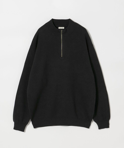 新品 steven alan ニット セータージッパー付 S STEVEN ALAN セーター ニット 「Steven Alan」 CTN/CA ハーフ