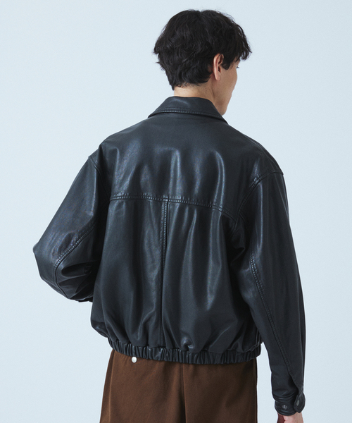 JOURNAL STANDARD / シープレザーシングルライダースブルゾン 楽天市場】シープレザー シングルライダースジャケット Soutien