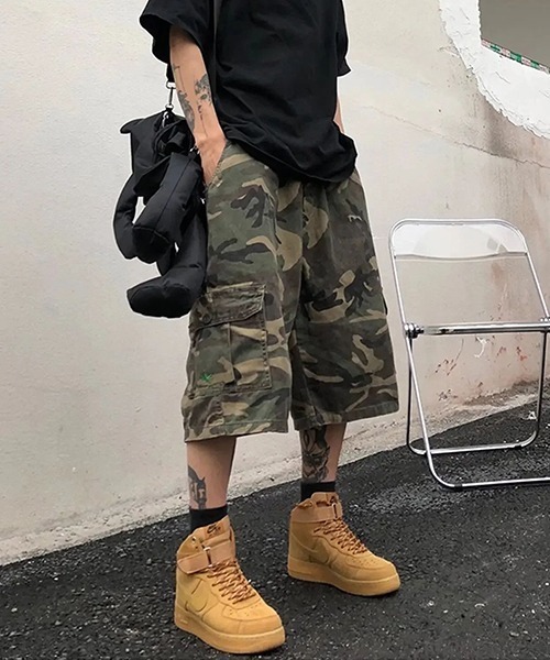 パンツ 迷彩カーゴ風ハーフパンツ(NEZ) メンズ レディース : ZOZOTOWN