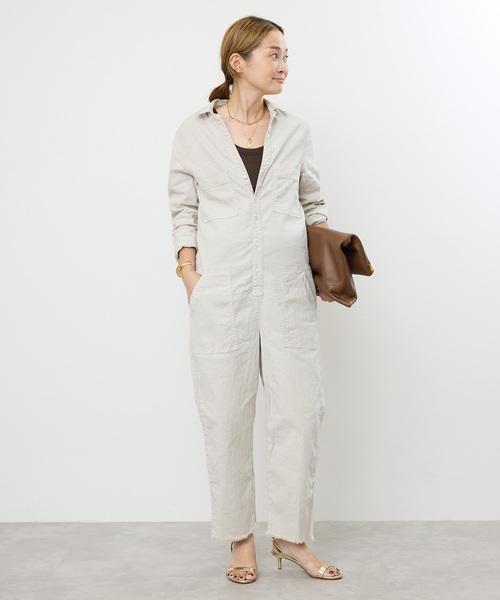 【美品】フランクアンドアイリーン オールインワン　カーキ　ロンハーマン Frank&Eileen（フランクアンドアイリーン） オールインワン