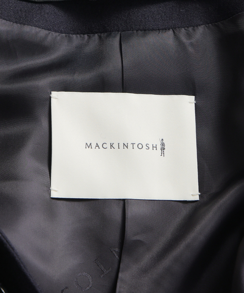美品 MACKINTOSH HUMBIE ブラック 4 ハンビー Mackintosh ステンカラーコート コート MACKINTOSH