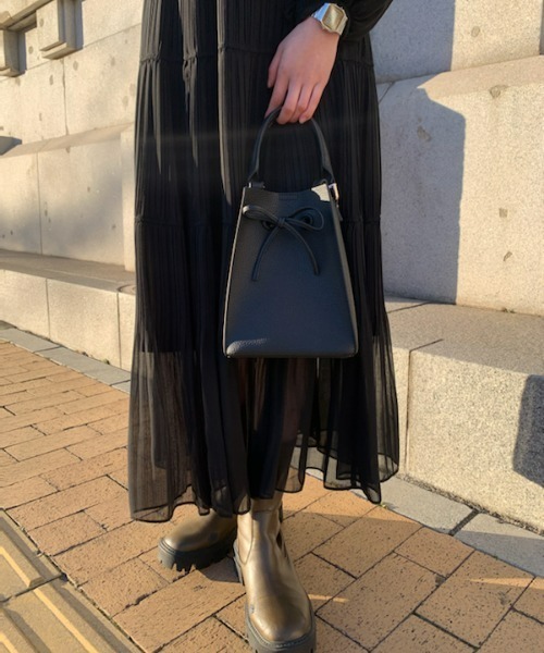 FRAY I.D（フレイ・アイディー） 長袖ワンピース 1 ブラック