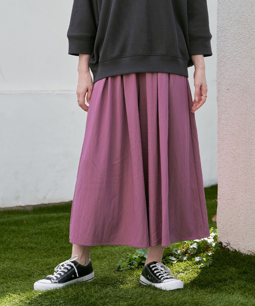 ikka（イッカ） パンツ ビンテージツイルタックスカーチョ レディース