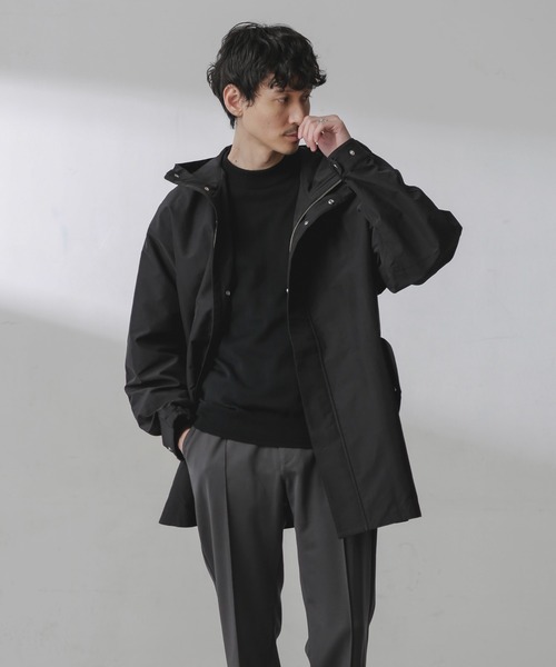 NANO universe（ナノ・ユニバース） モッズコート L カーキ メンズ