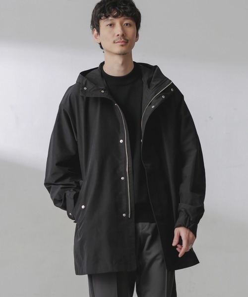 「NANO universe」 モッズコート L カーキ メンズ_画像3