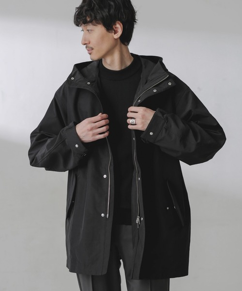 「NANO universe」 モッズコート L カーキ メンズ_画像6