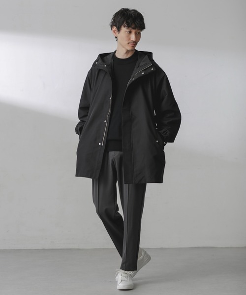 極美品✨ カリマー×ナノユニバース 別注 トラベラーコート モッズコート 黒 L NANO universe（ナノ・ユニバース） モッズコート L カーキ メンズ