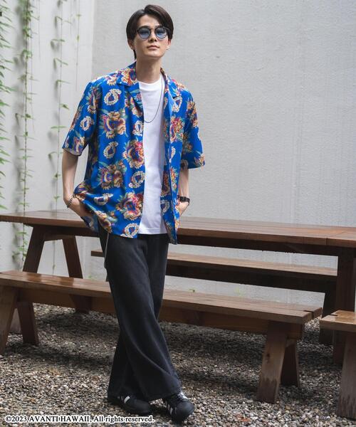 「WEGO」 半袖シャツ LARGE ホワイト メンズ_画像5