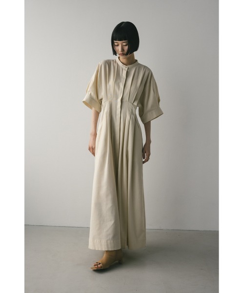 「STYLEMIXER」 半袖ワンピース MEDIUM ベージュ系その他 レディース_画像2