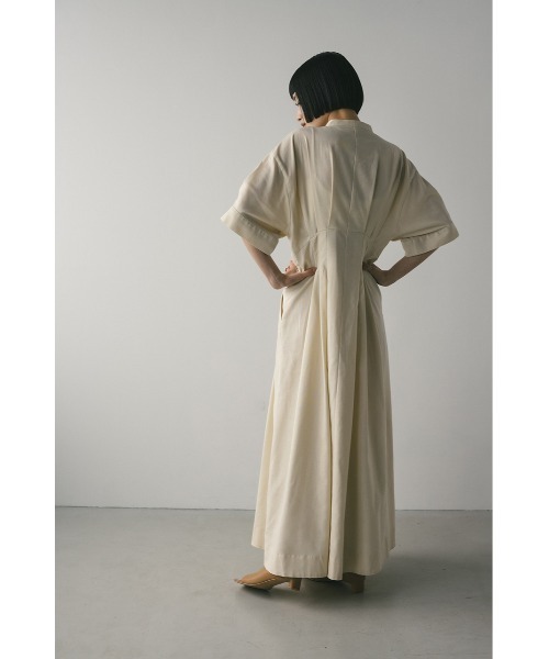 「STYLEMIXER」 半袖ワンピース MEDIUM ベージュ系その他 レディース_画像3