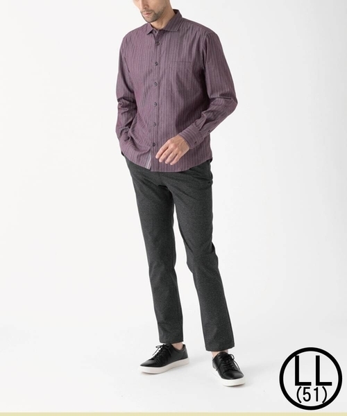 MK MICHEL KLEIN HOMME シャツ 「洗える／日本製生地」ドビー