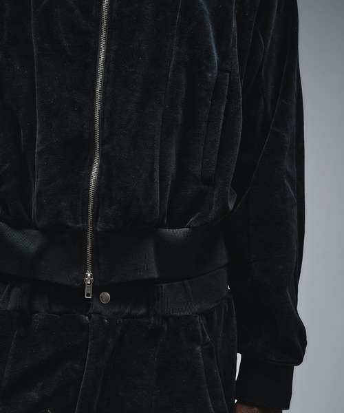 ANDER HUNK ジャージ Velours Short Track Jacket / ベロアショート