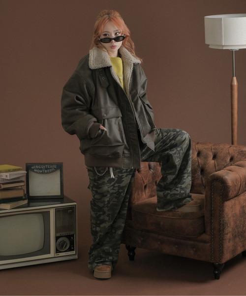 コート ジャケット 裏ボア合皮ブルゾン メンズ レディース : ZOZOTOWN