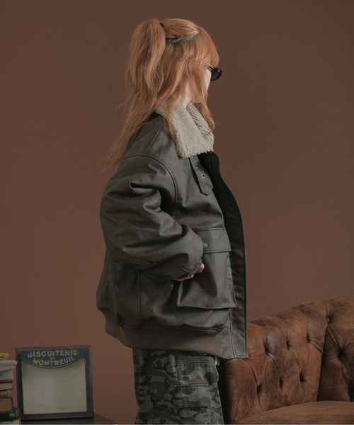 コート ジャケット 裏ボア合皮ブルゾン メンズ レディース : ZOZOTOWN