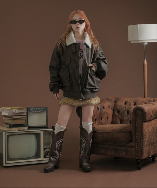 コート ジャケット 裏ボア合皮ブルゾン メンズ レディース : ZOZOTOWN