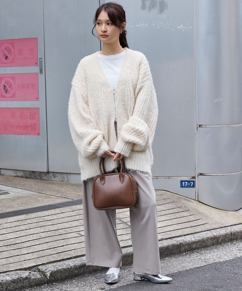 MONO-MART（モノマート） カーディガン ダブルジップ ボリューム