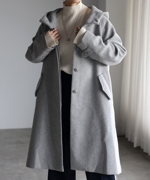 「＆HALF」 「noa-ge」コート M キャメル レディース_画像3